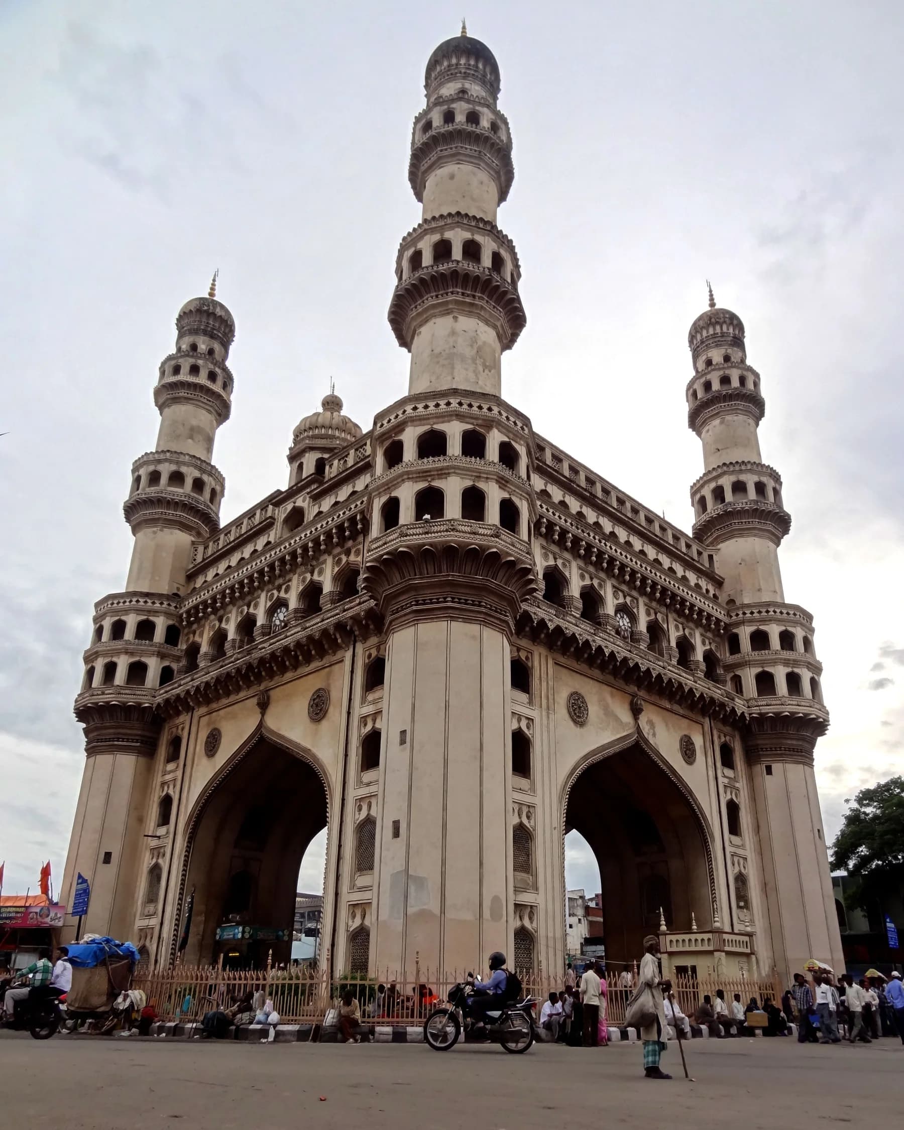 The historic Charminar monument in Hyderabad